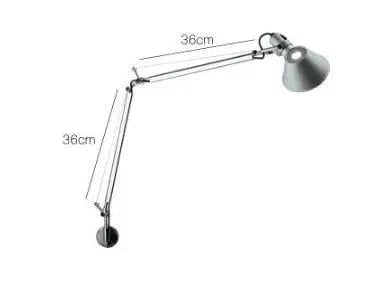 Lampadaire LED rétro design nordique pour hôtel et bureau | Marco Lucetti Applique Argent L