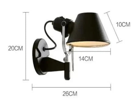 Lampadaire LED rétro design nordique pour hôtel et bureau | Marco Lucetti Applique noire