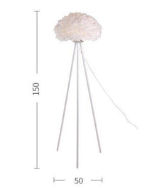 Lampadaire LED Romance Plumes | Marco Lucetti Blanc