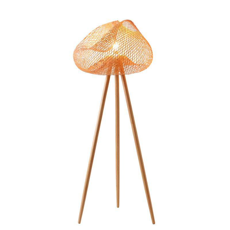 Lampadaire LED Scandinave en Bambou Tripode | Marco Lucetti