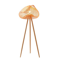 Lampadaire LED Scandinave en Bambou Tripode | Marco Lucetti