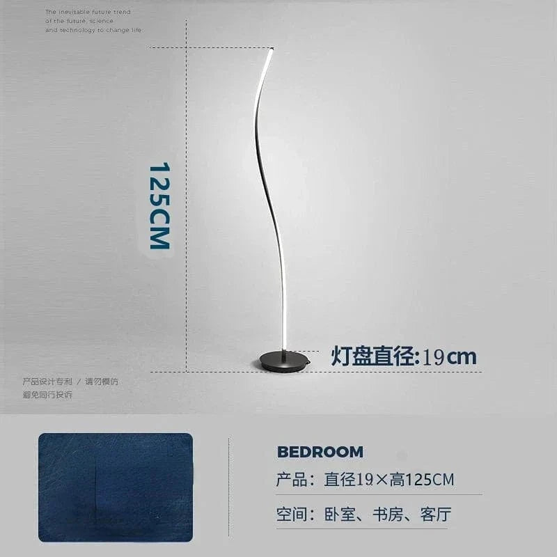 Lampadaire LED Silice Gel SalEud. | Marco Lucetti Atténuation / Prise américaine / Corps noir