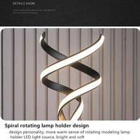 Lampadaire LED Spirale Luxe Double Télécommande | Marco Lucetti
