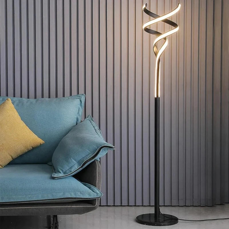 Lampadaire LED Spirale Luxe Double Télécommande | Marco Lucetti