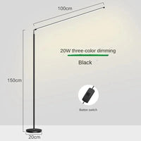 Lampadaire LED Super lumineux - Lampe de lecture Minimaliste | Marco Lucetti 100 cm 3 lumières de couleur