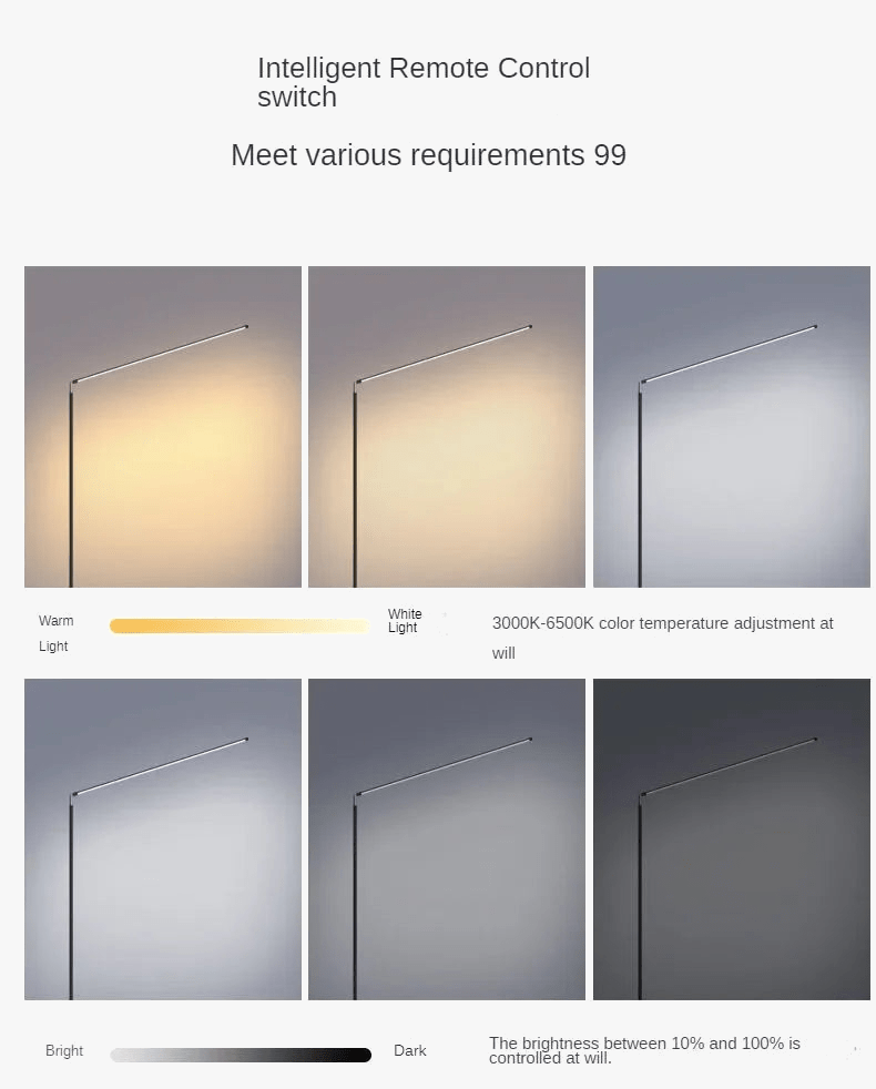 Lampadaire LED Super lumineux - Lampe de lecture Minimaliste | Marco Lucetti