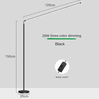 Lampadaire LED Super lumineux - Lampe de lecture Minimaliste | Marco Lucetti 120cm 3 lumières de couleur