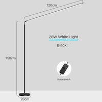 Lampadaire LED Super lumineux - Lampe de lecture Minimaliste | Marco Lucetti Lumières blanches de 120 cm
