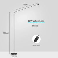 Lampadaire LED Super lumineux - Lampe de lecture Minimaliste | Marco Lucetti Lumières blanches de 70 cm