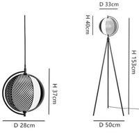Lampadaire LED Swedish Black Tripod | Marco Lucetti