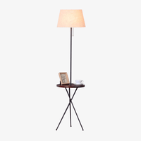 Lampadaire LED Table - Tissu Coffee | Marco Lucetti