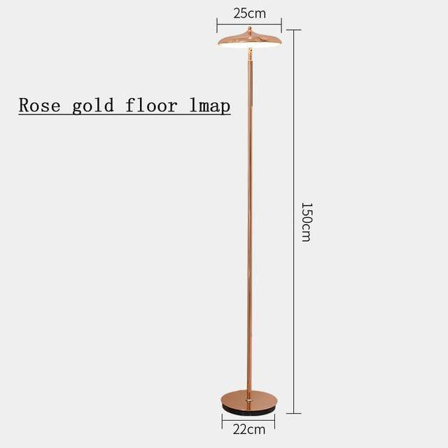 Lampadaire LED Tall de style moderne | Marco Lucetti Rose gold