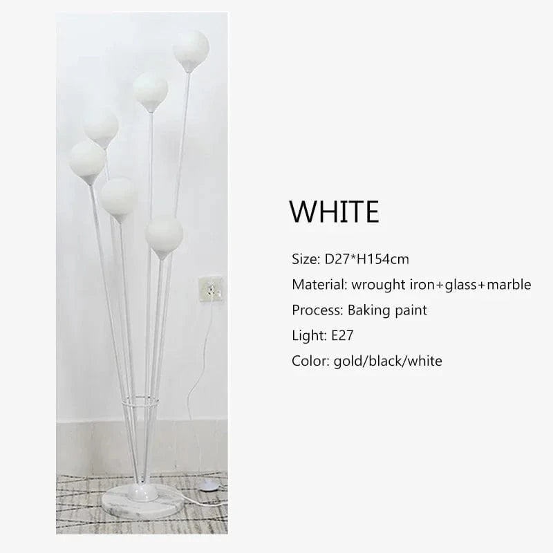 Lampadaire LED Trapézium Moderne Minimalist | Marco Lucetti Blanc / Lumière chaude