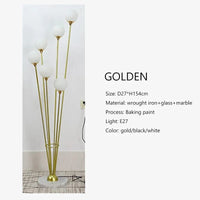 Lampadaire LED Trapézium Moderne Minimalist | Marco Lucetti Doré / Lumière neutre