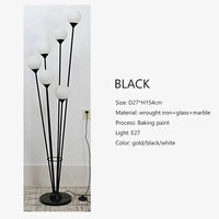 Lampadaire LED Trapézium Moderne Minimalist | Marco Lucetti Noir / Lumière blanche