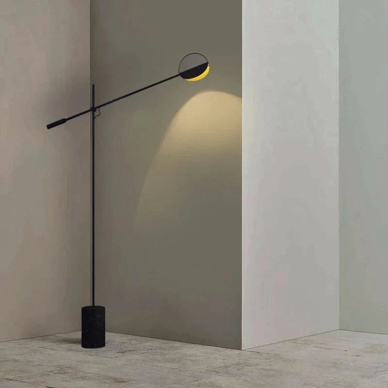 Lampadaire LED Vintage Nordique en Fer Forgé et Marbre - Luminance Scandinave | Marco Lucetti