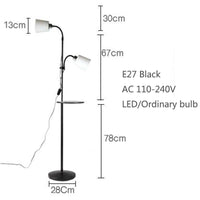 Lampadaire moderne à deux lampes ajustables : Design Branché | Marco Lucetti