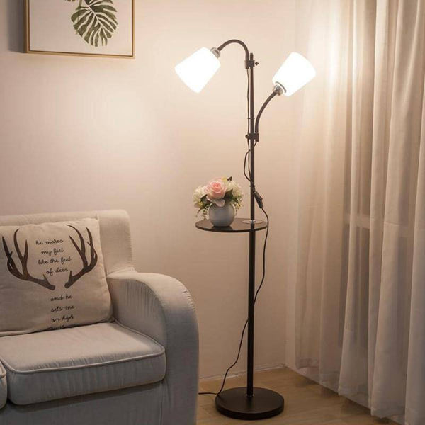 Lampadaire moderne à deux lampes ajustables : Design Branché | Marco Lucetti
