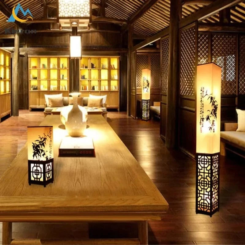 Lampadaire Moderne en Bois Massif LED | Marco Lucetti