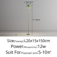 Lampadaire moderne en fer forgé sur pied avancé - Élégance contemporaine | Marco Lucetti