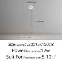 Lampadaire moderne en fer forgé sur pied avancé - Élégance contemporaine | Marco Lucetti