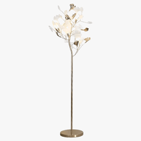 Lampadaire moderne nordique LED Ginkgo Flower | Marco Lucetti