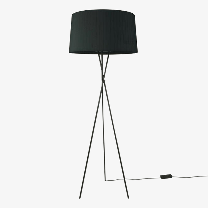 Lampadaire Nordic Croisé en Tissu Noir | Marco Lucetti
