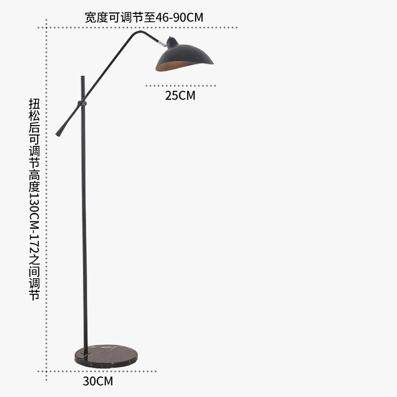 Lampadaire nordique Élégant en Or | Marco Lucetti
