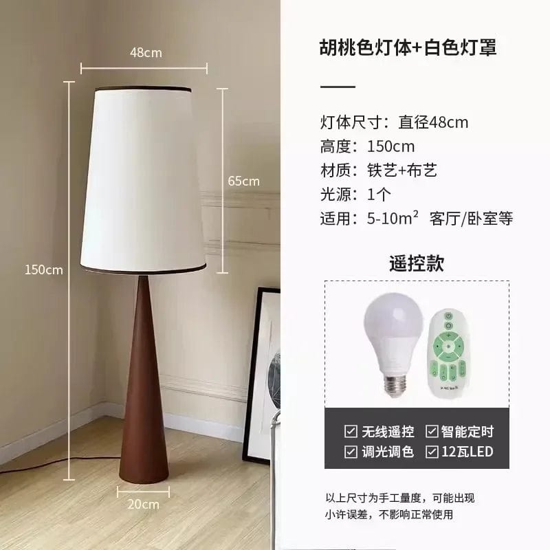 Lampadaire Nordique en Bois Wabi-sabi Japonais | Marco Lucetti