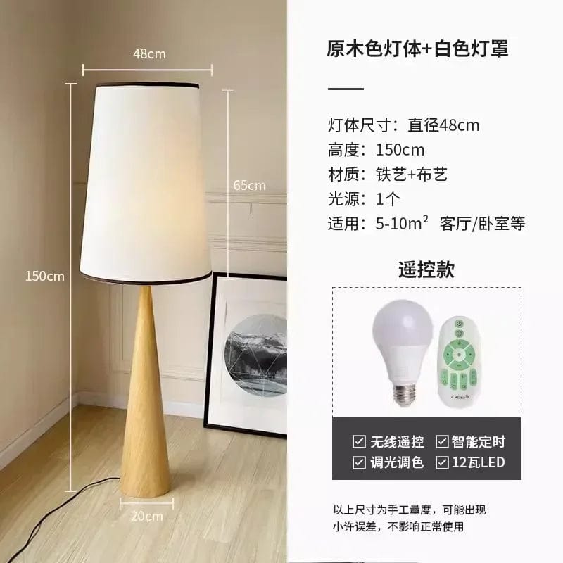 Lampadaire Nordique en Bois Wabi-sabi Japonais | Marco Lucetti