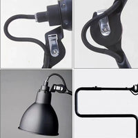 Lampadaire pivotant à bras long en métal sur pied | Marco Lucetti