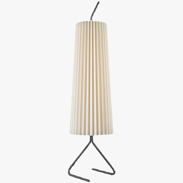 Lampadaire plissé vintage minimaliste Japonais contemporain