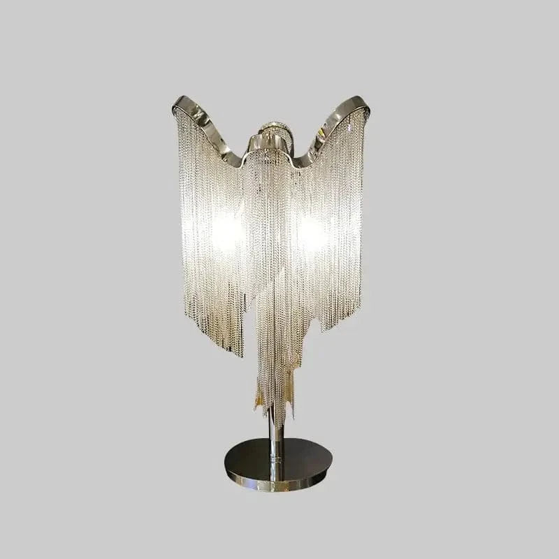 Lampadaire Postmoderne de Luxe avec Chaîne en Aluminium - Style Nordique Italien | Marco Lucetti