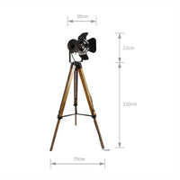 Lampadaire Projectorwood sur Pied | Marco Lucetti Black NoBulb EU Plug