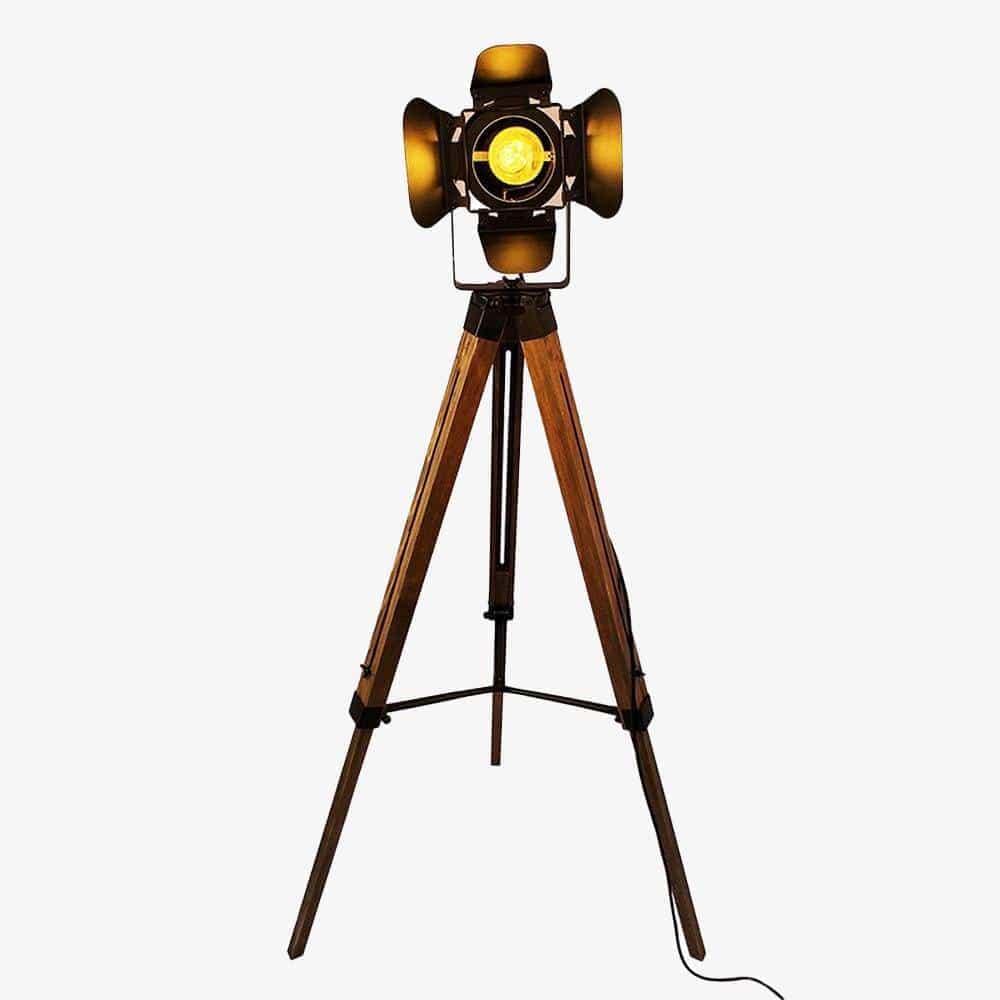 Lampadaire rétro à LED tripod "Vintage USA" | Marco Lucetti