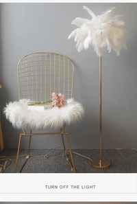 Lampadaire Romantique Plume - Art Déco - Gradation 3 Températures | Marco Lucetti