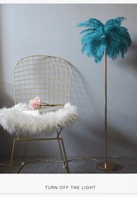 Lampadaire Romantique Plume - Art Déco - Gradation 3 Températures | Marco Lucetti