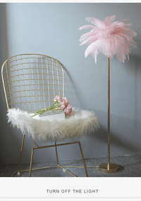 Lampadaire Romantique Plume - Art Déco - Gradation 3 Températures | Marco Lucetti