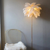 Lampadaire Romantique Plume - Art Déco - Gradation 3 Températures | Marco Lucetti