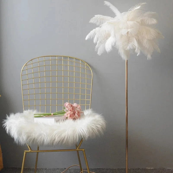 Lampadaire Romantique Plume - Art Déco - Gradation 3 Températures | Marco Lucetti