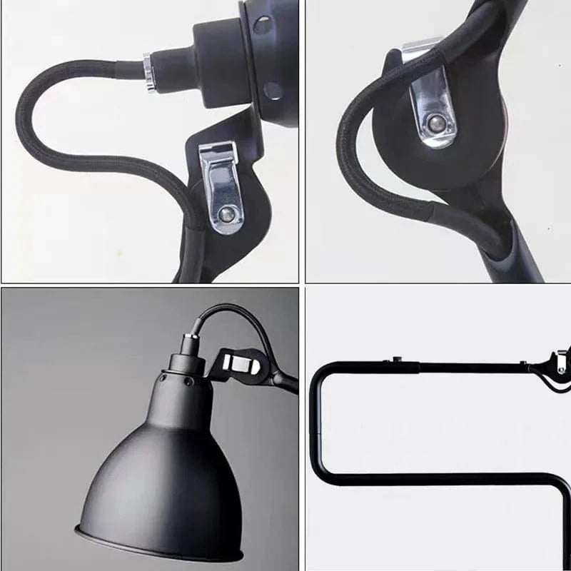 Lampadaire rotatif à bras long en métal pour lecture et bureau - éclairage premium | Marco Lucetti