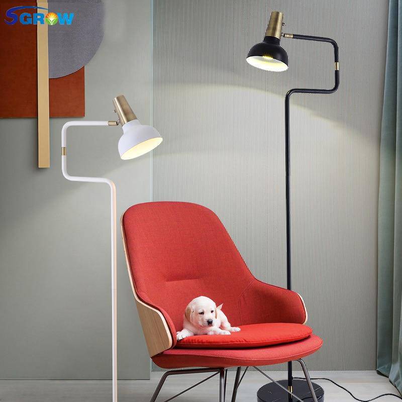 Lampadaire Sgrow avec base en marbre et lampe ajustable | Marco Lucetti