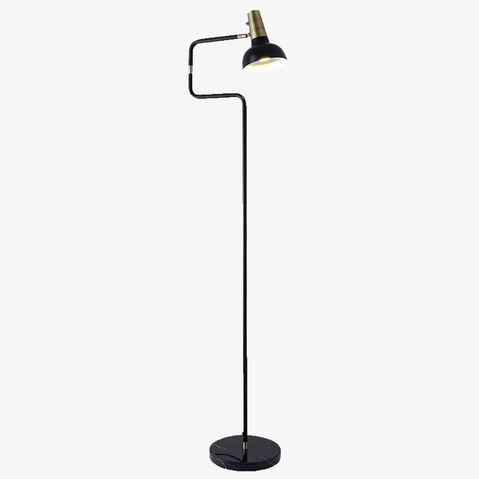 Lampadaire Sgrow avec base en marbre et lampe ajustable | Marco Lucetti