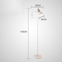 Lampadaire Sgrow avec base en marbre et lampe ajustable | Marco Lucetti Blanc