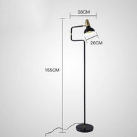 Lampadaire Sgrow avec base en marbre et lampe ajustable | Marco Lucetti Noir