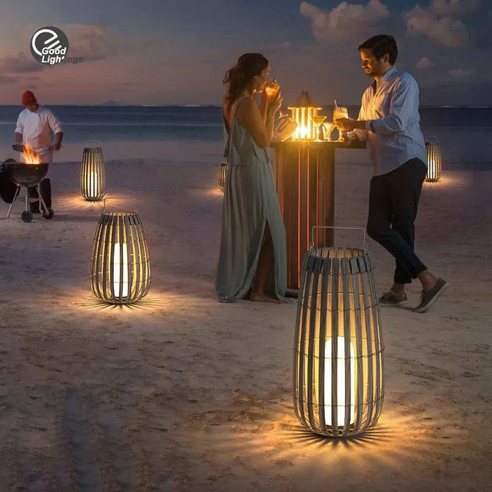 Lampadaire solaire design pour jardin extérieur et cour villas, étanche IP65 | Marco Lucetti