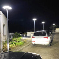 Lampadaire solaire extérieur 360° avec capteur crépuscule-aube | Marco Lucetti 6000K-6500K