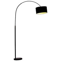 Lampadaire Steel avec abat-jour arrondi en tissu | Marco Lucetti