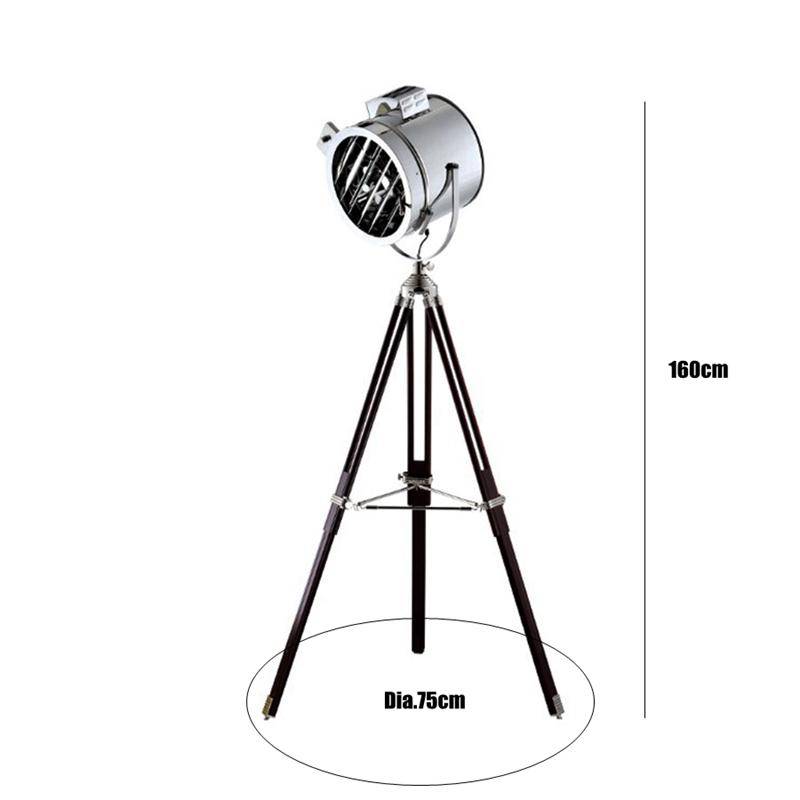 Lampadaire Studio Chrome Tripode | Marco Lucetti