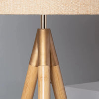 Lampadaire TECHBREY en bois et tissu Wolby - Édition Spéciale | Marco Lucetti Beige